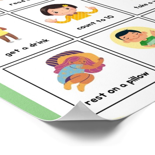 MEKIMI - farbenfrohe Illustrative Strategien zur b Poster (Ecke)