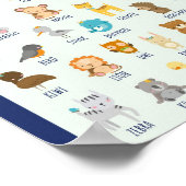 MEKIMI - Illustrierte Tiere Poster (Ecke)