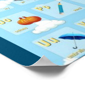 MEKIMI - Plakatdesign für englische Alphabete Poster (Ecke)