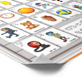 MEKIMI - Plakatdesign für englische Alphabete Poster (Ecke)