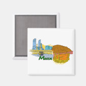 Mekka - Saudi-Arabien.pnng Magnet (Vorderseite/Rückseite)