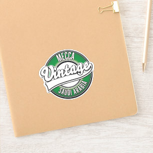 Mekka Saudi-Arabien Vintage-Logo Aufkleber