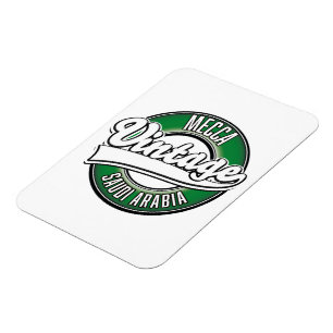 Mekka Saudi-Arabien Vintage-Logo Magnet