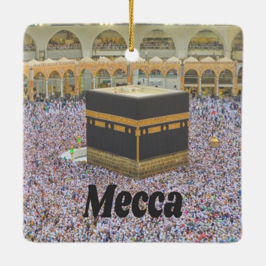Mekka Saudi-Arabiens Islams heiligste Stadt, Kaaba Keramikornament (Rückseite)