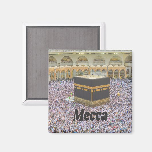 Mekka Saudi-Arabiens Islams heiligste Stadt, Kaaba Magnet (Vorderseite/Rückseite)