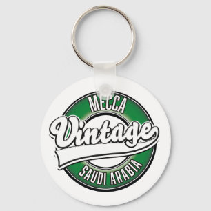 Mekka-Saudi-Arabinie-Vintages Logo Schlüsselanhänger
