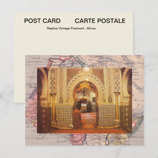 Meknes, Moschee, Marokko Postkarte (Vorne/Hinten)