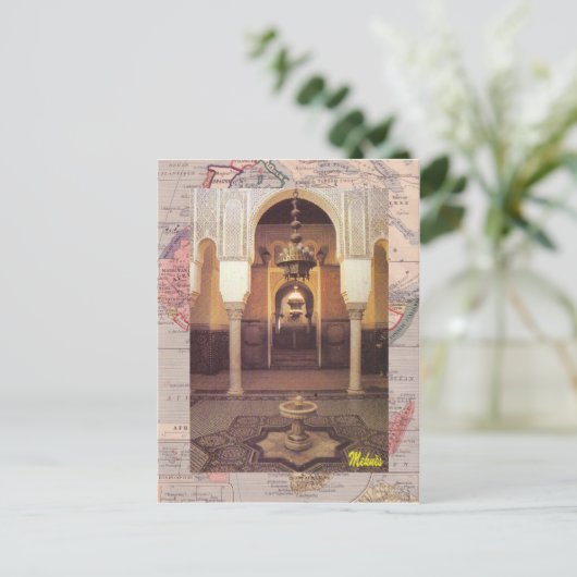 Meknes Moschee Postkarte (Stehend Vorderseite)