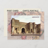 Meknes, Nordmarokko Postkarte (Vorne/Hinten)