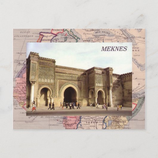 Meknes, Nordmarokko Postkarte (Vorderseite)