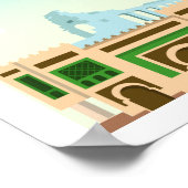 Meknes Stadt Marokko Poster (Ecke)