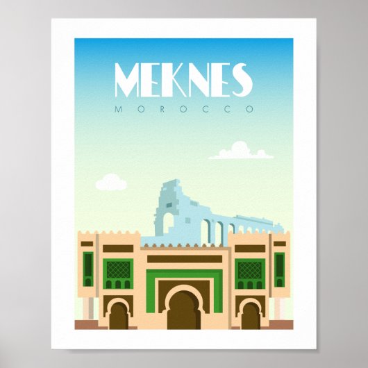 Meknes Stadt Marokko Poster (Vorne)