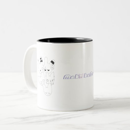 Meko Kemeko Logoschale Zweifarbige Tasse (Vorderseite Links)