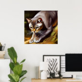 Mekong Bobtail Cat Poster (Heimbüro)