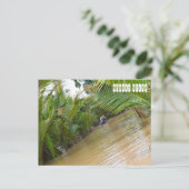 Mekong-Delta-Fluss in Vietnam Postkarte (Stehend Vorderseite)