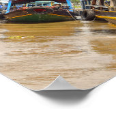 Mekong-Fluss in Vietnam Poster (Ecke)