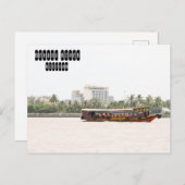 Mekong-Fluss in Vietnam Postkarte (Vorne/Hinten)