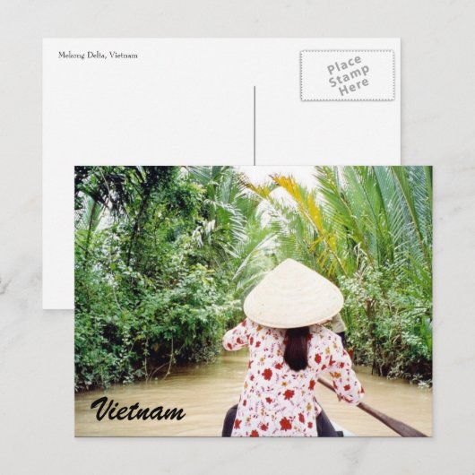 Mekong Postkarte (Vorne/Hinten)
