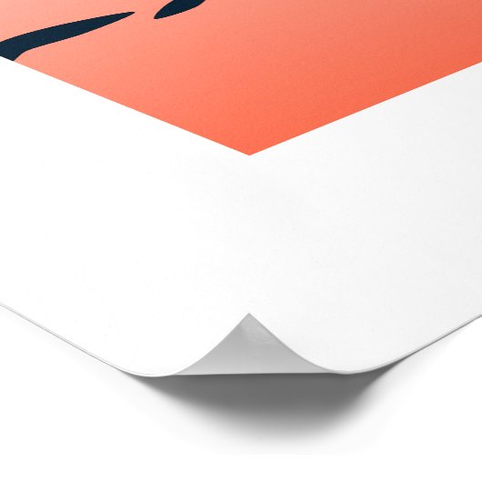 Mekong River Silhouette Lugano Unexpected Classic Poster (Ecke)