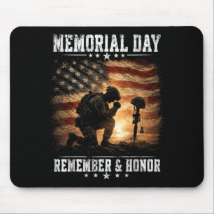 Mel Day Usa-Flagge Erinnern Ehre Patriot Männer Fr Mousepad