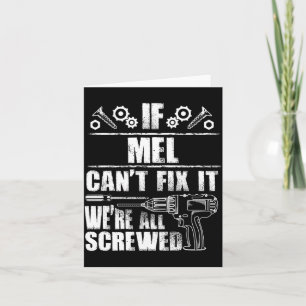 Mel Geschenk Name Fix Lustiger Geburtstag Personal Karte