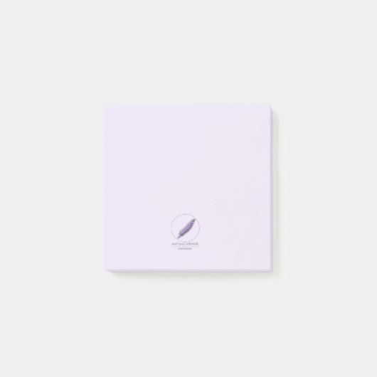 Mel Mae Schmidt Stationery Logo Post-it Klebezettel (Vorderseite)