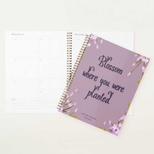 Mel Mae Schmidt Stationery mauve Blumenmuster Planer (Anzeige)