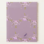 Mel Mae Schmidt Stationery mauve Blumenmuster Planer (Rückseite)