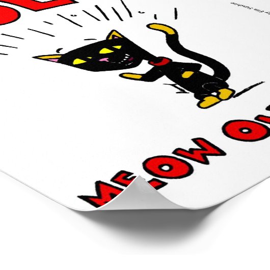 Mel "MOL: MEOU OUT LOUD" Poster (Ecke)