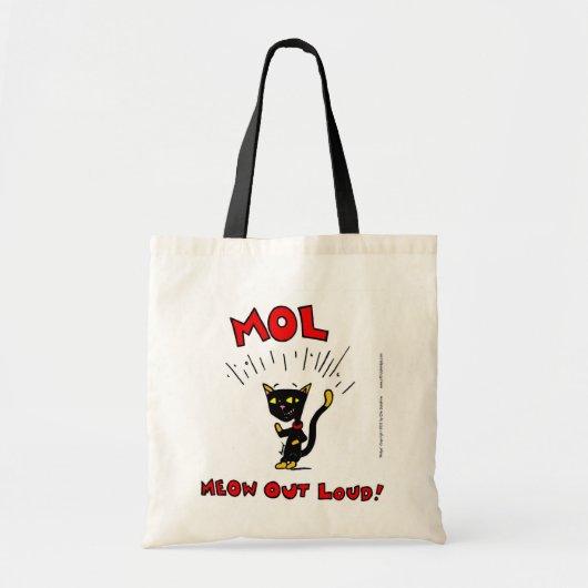 Mel "MOL: MEOU OUT LOUD" Totentasche Tragetasche (Vorne)