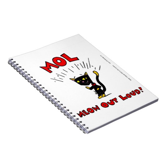Mel "MOL: MEOW OUT LOUD" Notebook Notizblock (Rechte Seite)