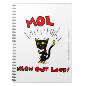 Mel "MOL: MEOW OUT LOUD" Notebook Notizblock (Vorderseite)