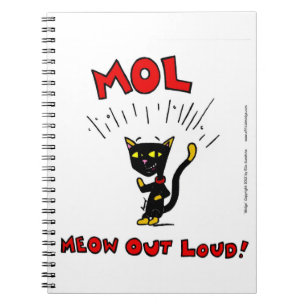 Mel "MOL: MEOW OUT LOUD" Notebook Notizblock