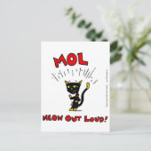 Mel "MOL: MEOW OUT LOUD" Postkarte (Stehend Vorderseite)