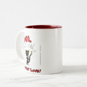 Mel "MOL: MEOW OUT LOUD" Tasse (Vorderseite Links)