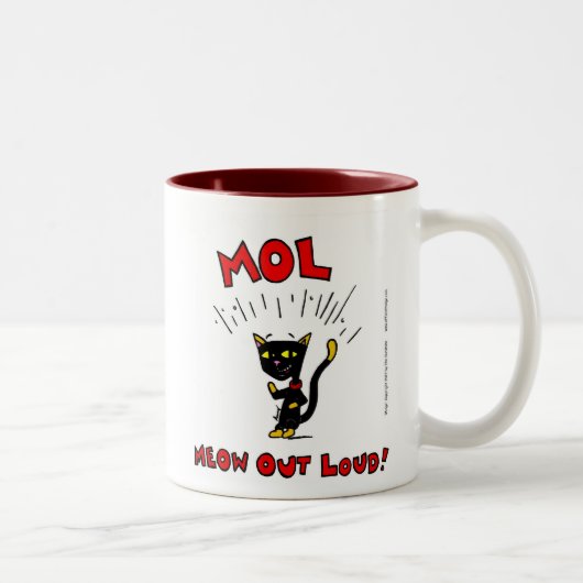 Mel "MOL: MEOW OUT LOUD" Tasse (Rechts)
