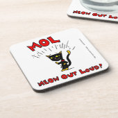 Mel "MOL: MEOW OUT LOUD" Untersetzer - Set von 6 (Linke Seite)