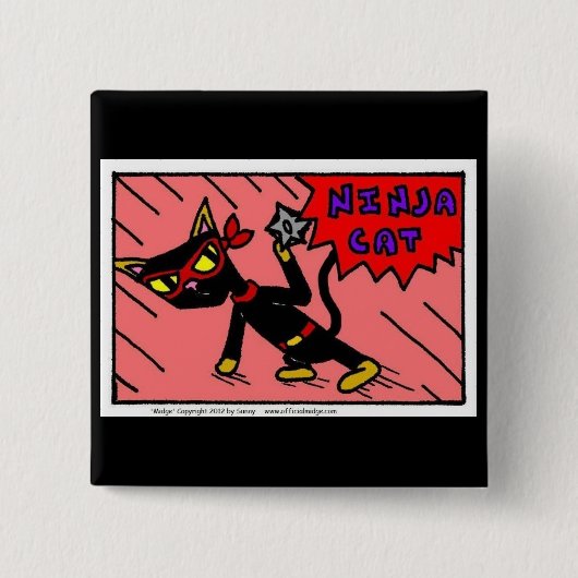 Mel NINJA Cat Button (Vorderseite)