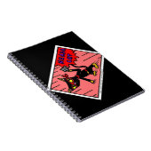 Mel NINJA CAT Notebook Notizblock (Rechte Seite)