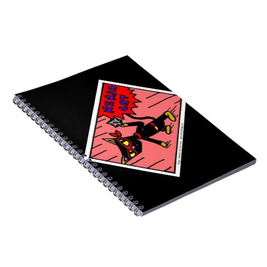Mel NINJA CAT Notebook Notizblock (Rechte Seite)