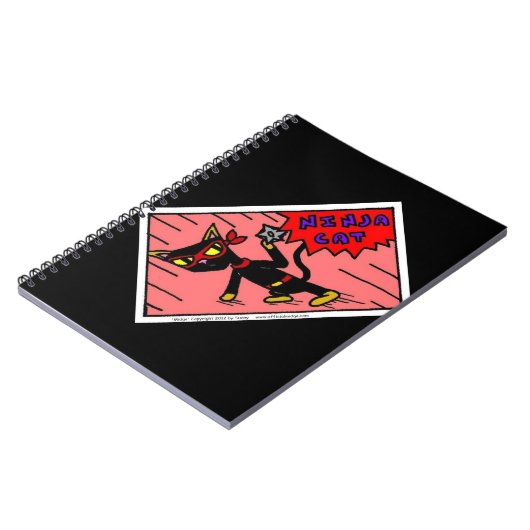 Mel NINJA CAT Notebook Notizblock (Linke Seite)