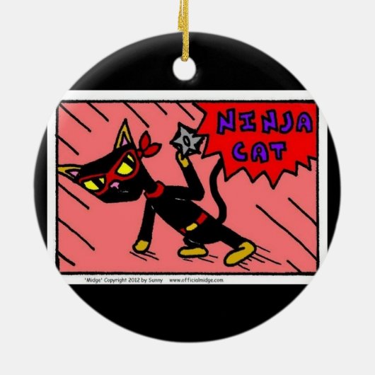 Mel NINJA CAT Ornament (Hinten)
