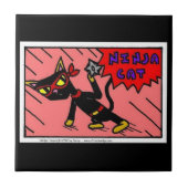 Mel NINJA CAT Tile Fliese (Vorderseite)
