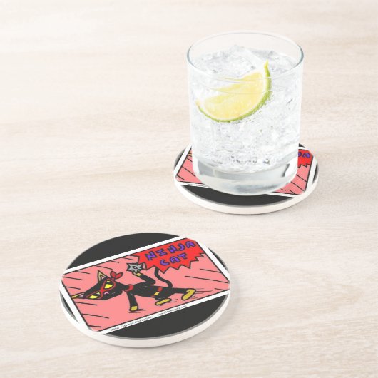 Mel NINJA CAT Untersetzer (Seite)