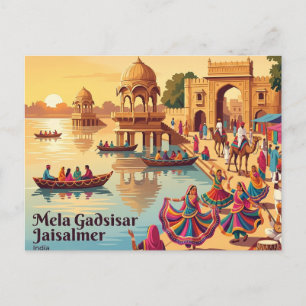 Mela Gadsisar Jaisalmer Indien Postkarte