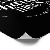 Mela Motivierend Workout-Designs, die ich hart erl Poster (Ecke)