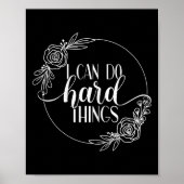 Mela Motivierend Workout-Designs, die ich hart erl Poster (Vorne)