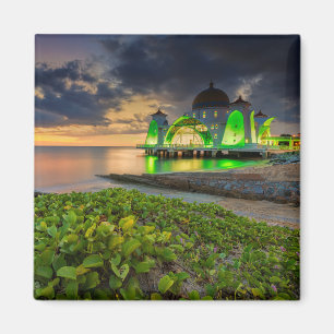 Melaka während Sonnenuntergangs Masjid Selat Magnet
