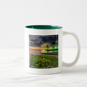 Melaka während Sonnenuntergangs   Masjid Selat Zweifarbige Tasse