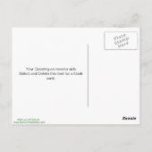 Melaleuca im Sumpfgebiet Postkarte (Rückseite)